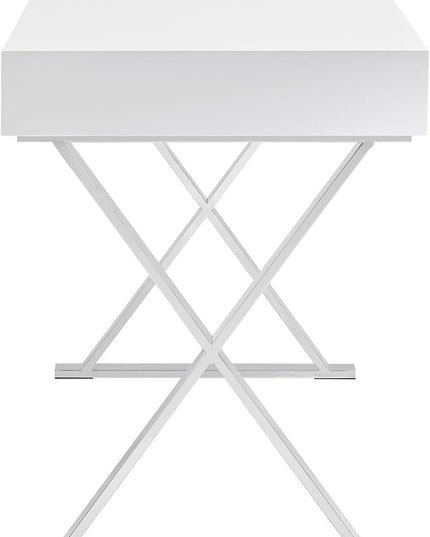 Modway Sector Office Desk in White - LeafyLoom