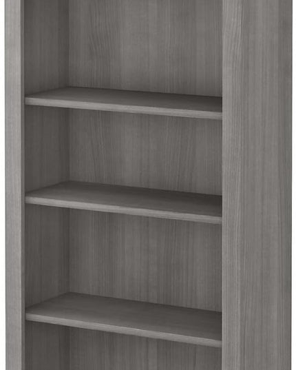 Bush WC81265 Somerset 5-Shelf 65-Inch H Bookcase, Platinum Gray - LeafyLoom
