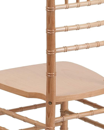 Flash Furniture HERCULES Series Natural Wood Chiavari Chair - LeafyLoom