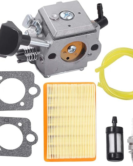 Carburetor for Stihl SR320 SR340 SR380 SR400 SR420 BR320 BR340 BR380 BR400 BR420 Replaces# Walbro HD-4A HD-4B HD-13B 4203-120-0603 4203-120-0605 Backpack Blower Carb Kit with Air Filter Fuel Line - LeafyLoom