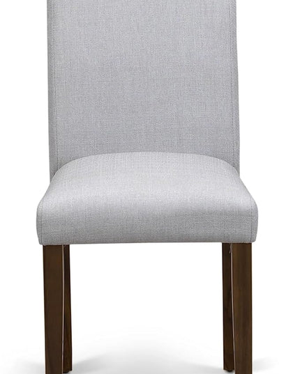 East West Furniture DLAB3-AWA-05 Dublin 3 Piece Set for Small Spaces Includes a Round Dining Room Table with Dropleaf and 2 Upholstered Chairs, 42x42 Inch - LeafyLoom