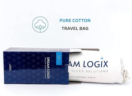 Dream Logix Premium Talalay Natural Latex Pillow - Set of 2- King Size Firm Pillow for Sleeping, Side & Back Sleepers, Cotton Cover, Spine Support, Great Gift (Firm, King Size 33''x16'') - LeafyLoom