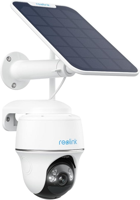 REOLINK Security Camera Wireless Outdoor, Pan Tilt Solar Powered, 5MP 2K+ Color Night Vision, 2.4/5GHz WiFi, Works with Smart Home for Surveillance, Home Hub Compatible, Argus PT + Solar Panel REOLINK