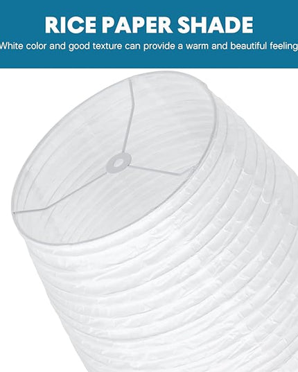 Uonlytech Paper Floor Lamp Shade Replacement, Foldable Standing Lampshade Japanese Style Paper Floor Light Cover Accessories for Bedroom Floor Light, White - LeafyLoom