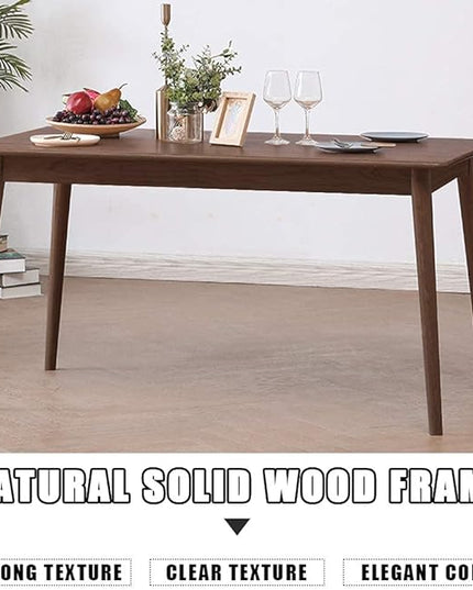 Dining Table Kitchen Table 47" Dining Room Table Small Kitchen Table for Small Spaces Table Modern Home Furniture Dinner Table Rectangular (Espresso) - LeafyLoom