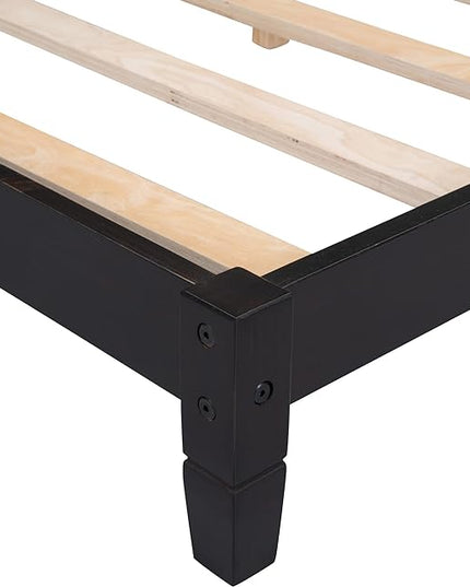 Bellemave Twin Size Wood Daybed, Wood DayBed Sofa Bed Frame for Living Room Bedroom,Solid Wood Daybed Twin Size Sofa Bed Frame with Wood Slat Support,No Box Spring Needed,Espresso - LeafyLoom