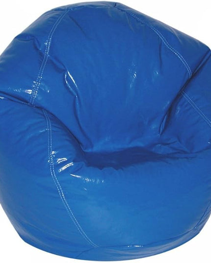 Wet Look Vinyl Bean Bags, Jr Child, Ntcl Blue - LeafyLoom