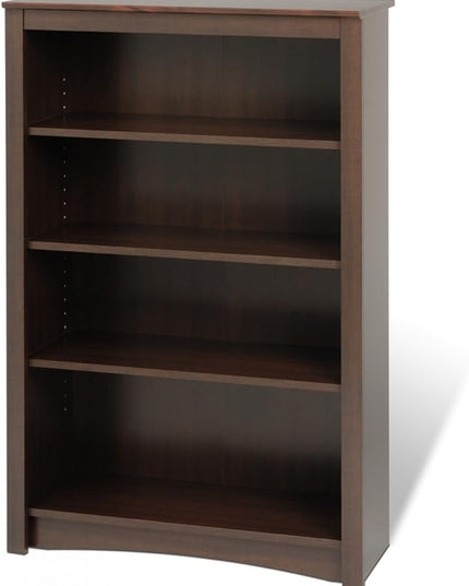 Prepac Home Espresso 4-shelf Bookcase - LeafyLoom