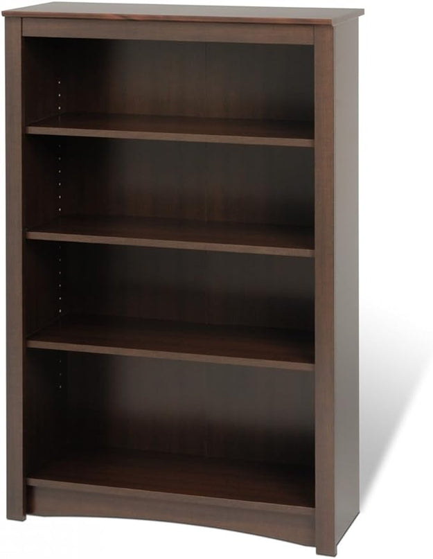 Prepac Home Espresso 4-shelf Bookcase - LeafyLoom