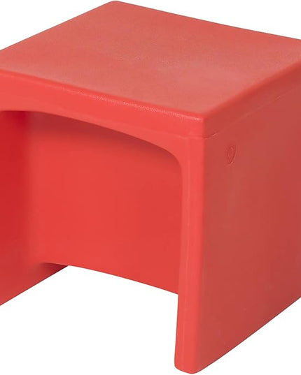 Children's Factory 3-in-1 Cube Chair for Kids, Flexible Seating Classroom Furniture, 1-Pack, Red - LeafyLoom