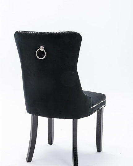 NicBex Haerin-SD-00093-LWJ Dining Chairs, 25.5"x19.7"x37.4", Light Black - LeafyLoom