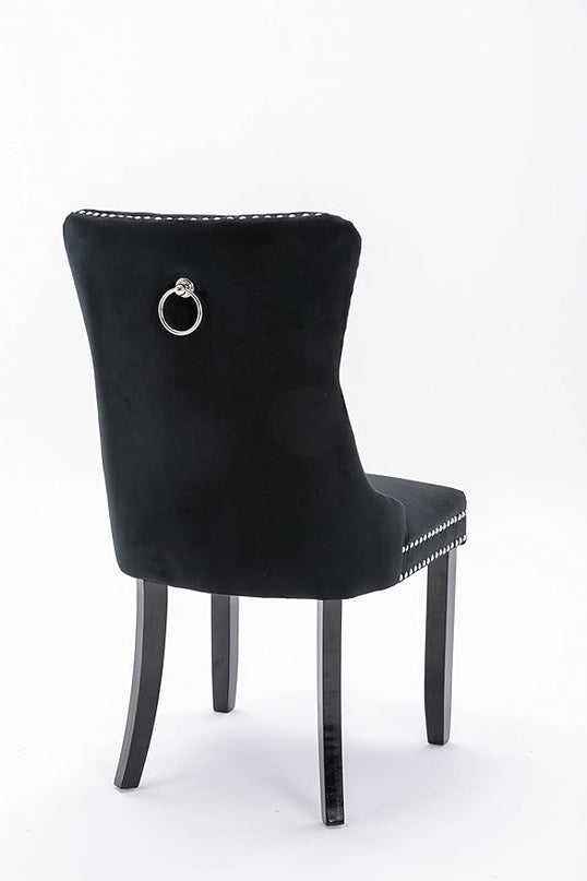 NicBex Haerin-SD-00093-LWJ Dining Chairs, 25.5"x19.7"x37.4", Light Black - LeafyLoom