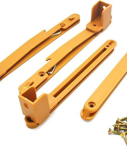 Crib fence Lifter Lifting Rail Connection Set Brown w Screws - LeafyLoom