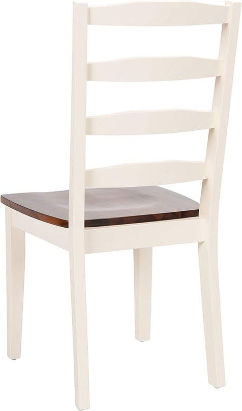 Safavieh Home Collection Shay White and Natural 5-piece Dining Set - LeafyLoom