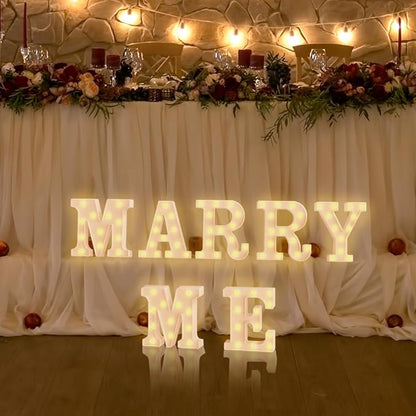 Marquee Light Up Numbers Marry Me Light Up Letters Disco Party Decorations 70th Birthday Decorations Birthday Party Decorations Desk Decorations Neon Party Decorations Birthday Decorations for Girls - LeafyLoom