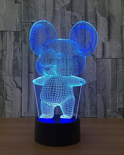 3D Koala Night Lights USB LED Lamp Home r2d2 3D Arts Lamp - 7 Colors Changing Bedroom Decor Night Light Gifts for Child - LeafyLoom