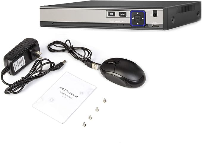 4CH 5M-N/1080N Full High Definition Hybrid for AHD/TVI/CVI/Analog/IP DVR H.265 CCTV Video Recorder P2P Remote Phone Monitoring for Home Security Surveillance System Camera (NO HDD)… XENOCAM