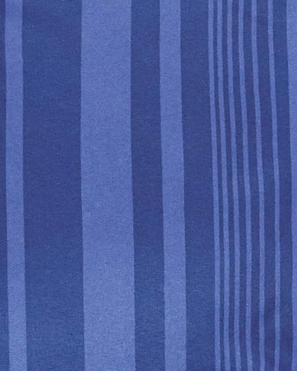 Amazon Basics Lightweight Microfiber Bed-in-a-Bag Comforter 5-Piece Bedding Set, Twin/Twin XL, Blue Calvin Striped - LeafyLoom