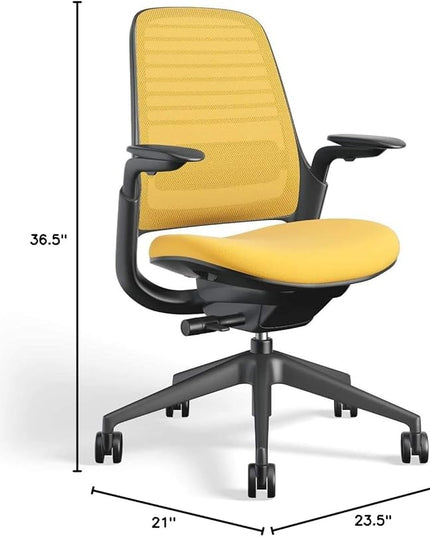 Steelcase Series 1 Work Office Chair, Canary - LeafyLoom