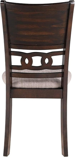 New Classic Furniture Gia Dining Chairs, Set of 2, Cherry Brown - LeafyLoom