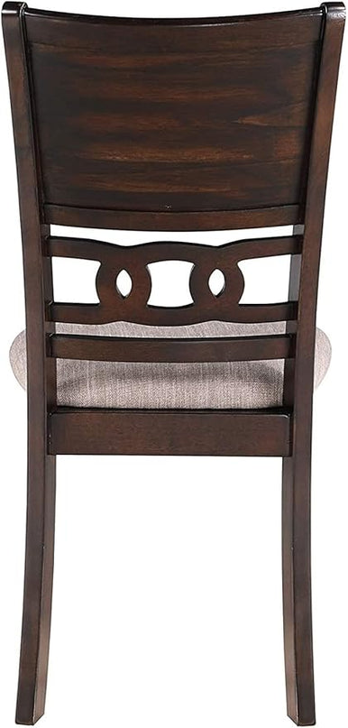 New Classic Furniture Gia Dining Chairs, Set of 2, Cherry Brown - LeafyLoom