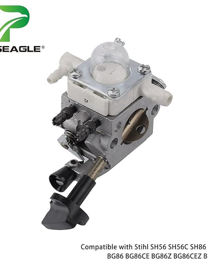 BG86 Carburetor for Stihl SH56 SH56C SH86 SH86C BG86 Blowers Compatible with Stihl BG86 Carburetor, Stihl BG86 Blower Carburetor, Stihl BG86 carb, BG86 Blower Zama s261b C1M-S261B - LeafyLoom