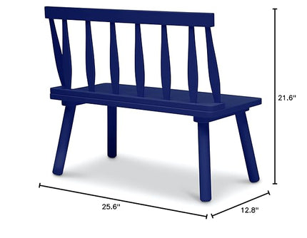 Delta Children Windsor Bench, Navy - LeafyLoom