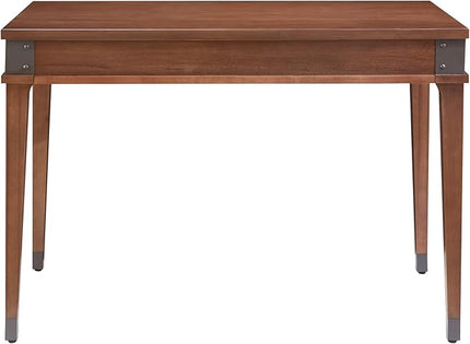 Leick Home 84401 Laptop Desk with Drawer in Aged Barrel 1 Drawer in Aged Barrel - LeafyLoom