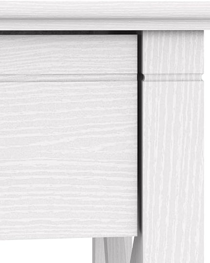 Bush Furniture Key West 48W Writing Desk in Pure White Oak - LeafyLoom