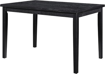 NicBex Dining Table Bar Table and Chairs Set 5Pc Dining Set with 1 Dining Table and 4X Velvet Side Chairs for Kitchen, Breakfast Nook, Small Space, Casual Style, Black - LeafyLoom
