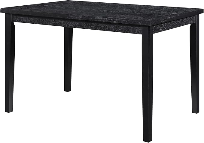NicBex Dining Table Bar Table and Chairs Set 5Pc Dining Set with 1 Dining Table and 4X Velvet Side Chairs for Kitchen, Breakfast Nook, Small Space, Casual Style, Black - LeafyLoom