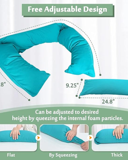 Mybow Bed Sore Turning Wedge Multi Positioning Pillows for After Surgery Bedridden Medical Wedges Bed Sore Prevention Pressure Ulcer Cushion Body Support Pillow Side Sleeping Wedge - LeafyLoom