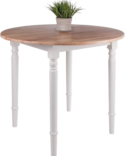 Winsome Wood Sorella Dining, 30 H, Natural/White - LeafyLoom