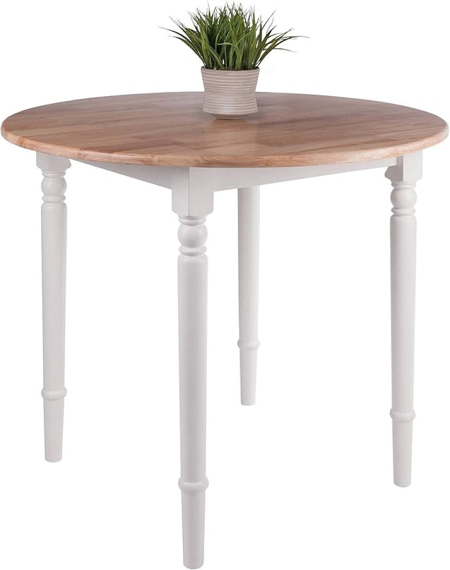 Winsome Wood Sorella Dining, 30 H, Natural/White - LeafyLoom