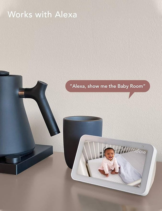 nooie Baby Monitor, WiFi Pet Camera Indoor, 360-degree IP Camera, 1080P Home Security Camera, Motion Tracking, Super IR Night Vision, Works with Alexa, Two-Way Audio, Motion & Sound Detection nooie