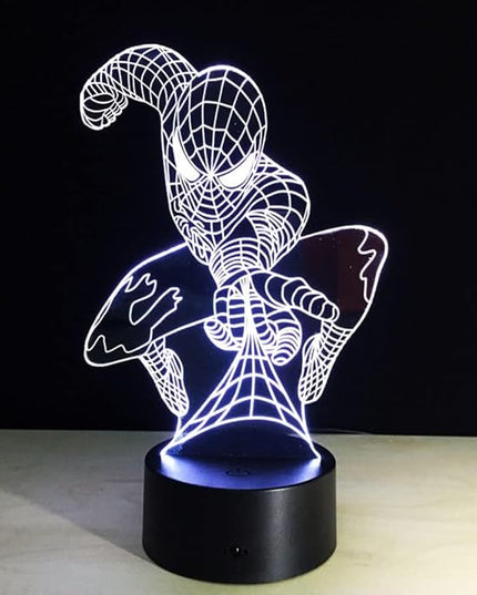 3D Night Light Kids Toys Anime Optical Illusion LED Lights Smart Touch 7 Colors Changing Dimmer Table Desk Lamp Home Room Decor Game Fan Gifts for Boys Girls Birthday Christmas Nightlight - LeafyLoom