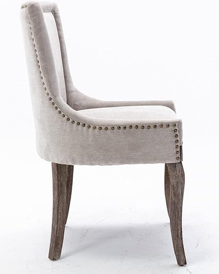 NicBex Haerin-SD-00083-LWJ Dining Chairs, 24"x21.6"x36.4", Beige - LeafyLoom