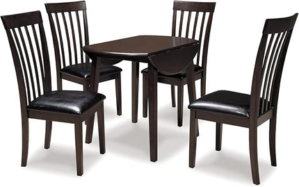 Signature Design by Ashley Hammis Rake Back Dining Room Chair, Set of 2, Dark Brown - LeafyLoom