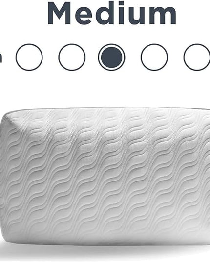 Tempur-Pedic TEMPUR-Cloud ProHi Memory Foam Pillow, King (Pack of 1), White - LeafyLoom