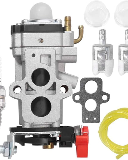 Carburetor W/Gasket Fuel Line Spark Plug For Husqvarna 350BT 150BT Backpack Leaf Blower Redmax EBZ8000 EBZ8000RH EBZ8500 EBZ8001 EBZ8050 EBZ8050RH Back Pack - LeafyLoom
