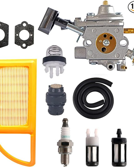 BR600 Carburetor Kit for Stihl BR500 BR550 BR600 BR700 BR 500 550 600 700 Backpack Leaf Blower Replaces Zama C1Q-S183 4282-120-0606 Parts - with 4282 141 0300 Air Filter Tank Vent Kit - LeafyLoom