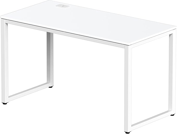 SHW 48" Home Office Computer Desk, 24" Deep, White - LeafyLoom