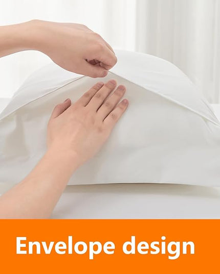 King Size Comforter Set - 3 Pieces, 1 Reversible Comforter and 2 Pillowcases,Soft Quilted Warm Fluffy Cooling Bedding for All Season,White - LeafyLoom