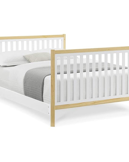 Delta Children Tribeca 4-in-1 Baby Convertible Crib, Bianca White/Natural - LeafyLoom