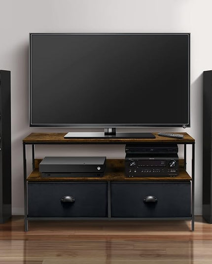 Sorbus TV Stand Dresser with 2 Drawers - Television Riser Chest with Storage - Bedroom, Living Room, Closet, & Dorm Furniture - LeafyLoom