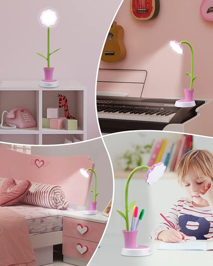 OCOOPA Kids Desk Lamp for Girls, Pink (Pink) - LeafyLoom