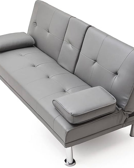 NicBex Rose-SF-00543-DX Sofas, 67" W x 31" D x 33" H, Grey - LeafyLoom
