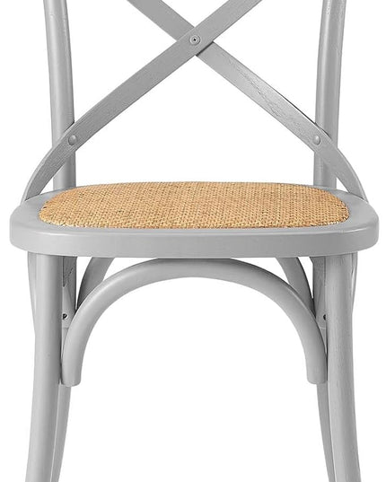 Modway Gear Side Set of 2, Two Dining Chairs, Light Gray - LeafyLoom
