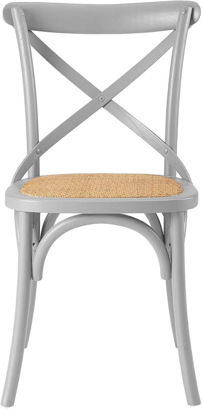 Modway Gear Side Set of 2, Two Dining Chairs, Light Gray - LeafyLoom