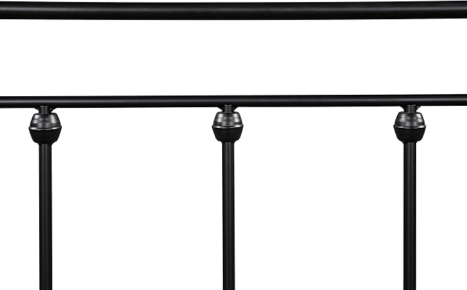 Twin Size Daybed with Trundle,Heavy-Duty Sturdy Metal Bed Frame,Noise Reduced,No Box Spring Needed,for Living Room Bedroom Apartment,Black - LeafyLoom